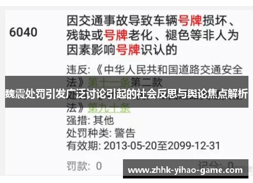 魏震处罚引发广泛讨论引起的社会反思与舆论焦点解析
